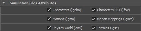 Simulation Files Attributes